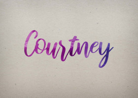 Courtney Watercolor Name DP