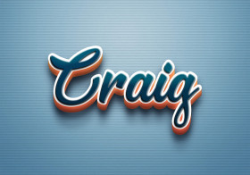 Cursive Name DP: Craig