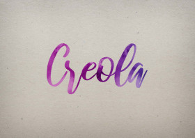Creola Watercolor Name DP