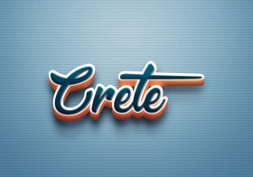Cursive Name DP: Crete