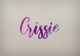 Crissie Watercolor Name DP