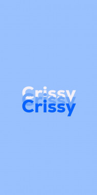Name DP: Crissy