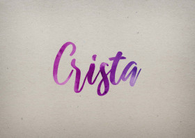 Crista Watercolor Name DP