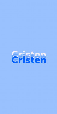 Name DP: Cristen