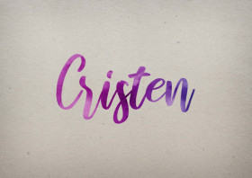 Cristen Watercolor Name DP
