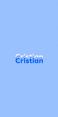 Name DP: Cristian