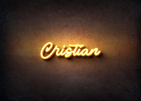 Glow Name Profile Picture for Cristian