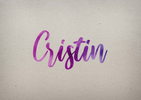 Cristin Watercolor Name DP
