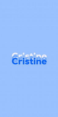 Name DP: Cristine