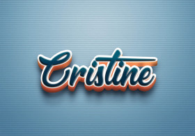 Cursive Name DP: Cristine