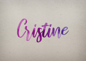 Cristine Watercolor Name DP
