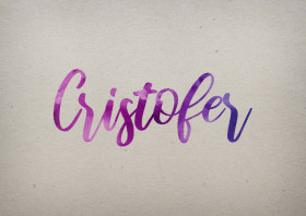 Cristofer Watercolor Name DP