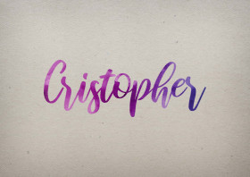 Cristopher Watercolor Name DP