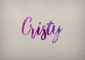 Cristy Watercolor Name DP