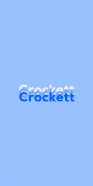 Name DP: Crockett