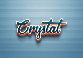 Cursive Name DP: Crystal