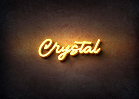 Glow Name Profile Picture for Crystal