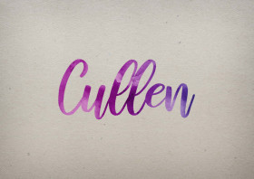 Cullen Watercolor Name DP