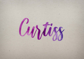 Curtiss Watercolor Name DP