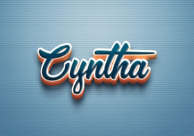 Cursive Name DP: Cyntha