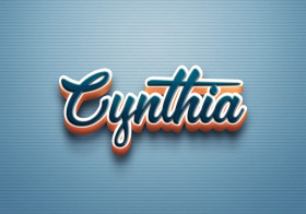 Cursive Name DP: Cynthia
