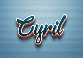 Cursive Name DP: Cyril