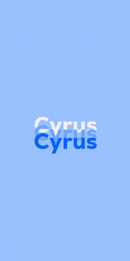 Name DP: Cyrus