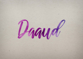 Daaud Watercolor Name DP