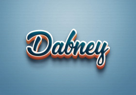 Cursive Name DP: Dabney