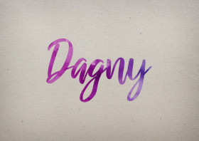 Dagny Watercolor Name DP