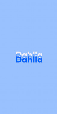 Name DP: Dahlia