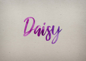 Daisy Watercolor Name DP