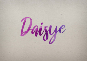 Daisye Watercolor Name DP