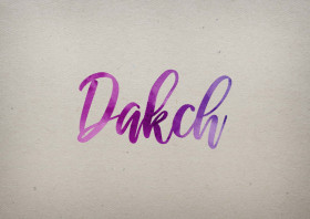 Dakch Watercolor Name DP