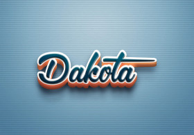 Cursive Name DP: Dakota