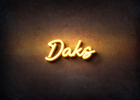 Glow Name Profile Picture for Daks