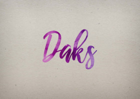 Daks Watercolor Name DP