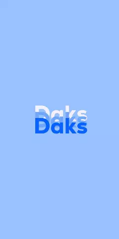 Name DP: Daks