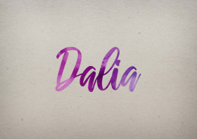 Dalia Watercolor Name DP