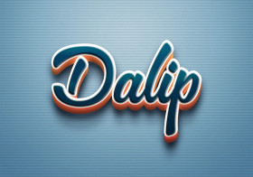 Cursive Name DP: Dalip