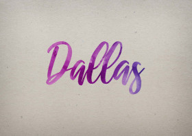Dallas Watercolor Name DP