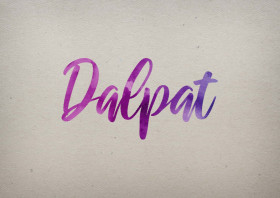 Dalpat Watercolor Name DP