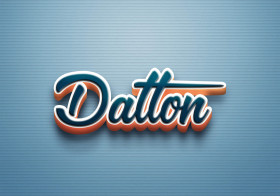 Cursive Name DP: Dalton