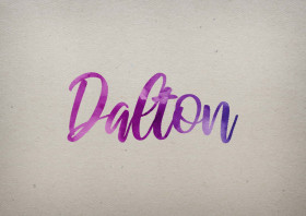 Dalton Watercolor Name DP