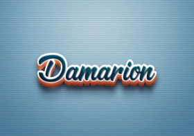 Cursive Name DP: Damarion