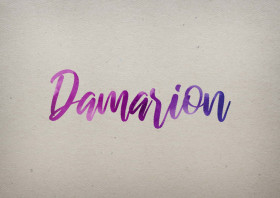 Damarion Watercolor Name DP