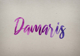 Damaris Watercolor Name DP