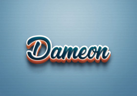 Cursive Name DP: Dameon