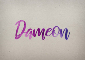 Dameon Watercolor Name DP