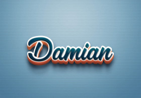 Cursive Name DP: Damian